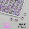 Ovos de pombo K9 de alta qualidade 6*8mm corte ninho de pássaro grandes decorações de diamante brilhante de alta transparência com base pontiaguda para nail art