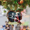 Decoração Pendente de Árvore de Natal Dupla Face em Acrílico Desenho Animado Novo Pesadelo Transfronteiriço Pingente de Natal Presente