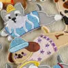 Nuevos Pegatinas Bordadas Originales de Animales de Dibujos Animados Cachorro Venta Directa de Fábrica Accesorios Decorativos DIY para Ropa Funda de Teléfono Móvil Pegatinas de Tela