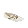 Populares Zapatos Mary Jane Franceses 2026 Nuevo Vintage Remache Doble Hebilla Punta Cuadrada Baja Tacón Bajo Zapatos Individuales para Viajes