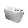 Inodoro Comercial de Acero Inoxidable 304, Baño Público para Prisiones y Hoteles, Inodoro de Descarga, Venta Directa de Fábrica