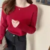 Camiseta Base Blanca para Mujer, Estilo Ropa Interior, Novedad Otoño/Invierno, Manga Larga, Con Terciopelo Adentro, Suéter Primavera/Otoño, Tejido