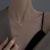 Yibaijia 2021 Nuevo collar con letra W y doble V para mujer, sencillo, elegante, moderno, diseño popular de nicho en Internet, cadena de clavícula