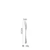 Juego de Cuchillo, Tenedor y Cuchara de Acero Inoxidable 304, Cubiertos Engrosados 1010, Cuchillo y Tenedor para Steak Estilo Occidental, Cuchara para Café y Cuchara de Postre para Uso en Hotel y Hogar