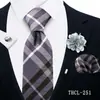 Corbata para Hombre, Pañuelo Cuadrado, Gemelos, Broche Set de 4 Piezas para Banquete de Negocios Decoración de Traje Camisa Corbata de Moda Fábrica Shengzhou