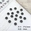 Série Borboleta Preto Metálico Cordão com Pingente de Liga Metálica Acessórios de Contas DIY Material Pulseira de Contas Colar