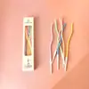 Velas de Cumpleaños Curvas con Baño de Oro, Ambiente de Fiesta Creativo sin Humo, Velas Espirales Doradas Curvas de Colores para Pastel