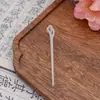 Grampo de acetato transparente imitação de jade, acessório de boneca, grampo moderno simples, grampo estilo chinês antigo, grampo Hanfu, acessório de cabelo