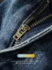 Jeans Rectos Anchos Ligeramente Lavados Estilo Clásico Retro para Hombre, para el Día a Día en la Ciudad, Duraderos, Cómodos, Pantalones Largos Casuales para Todas las Estaciones