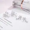 Aretes de Copo de Nieve con Diseño Único y Acabado de Lujo, Nuevos y Modernos Pinzas para Orejas de Bobina de Mosquitos 2023 para Orejas No Perforadas
