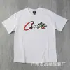 Camiseta de Manga Corta Informal Retro Casual Holgada de Calle de Tendencia de Nicho Europeo y Americano Estampada de Alcatraz Top Básico de Media Manga