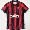 0910 Camiseta AC Milan Local Visitante Kaka Beckham Pirlo Manga Corta Manga Larga Uniforme de Fútbol Retro