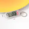 Desenho Fofo Coelho Transparente Pequeno Relógio de Pendurar Chaveiro Portátil Relógio Digital Estudo do Aluno Exame Tabela de Horários Silenciosa
