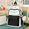 Mochila Linda de Bloques de Color para Mujer, Casual, Ligera, Linda, Fresca, Mochila Pequeña para Estudiantes de Secundaria, Estudiantes de Secundaria, Mochila de Viaje Escolar