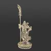 Adorno Escultura de Figura de Cabello Largo Estilo Chino de Cobre Sólido, Decoración de Escultura de Personaje Estilo Chino para Entrada de Sala de Estar, Artesanía para Decoración del Hogar