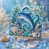 Pintura de Diamantes de Perlas 5D Animales Marinos Transfronterizo Amazon Temu 20*20 DIY Pintura Decorativa Venta al por Mayor en Grandes Cantidades