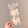 Pinza para el Cabello de Malla de Doble Capa Perla de Ensueño Mariposa 2025 para Niñas, Pinza Lateral para Flequillo y Cabello Suelto, Pinza para el Cabello Estilo Hada