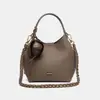 2026 Bolso Cubo Nuevo de Moda con Patrón de Lichi Vintage para Mujer, Set de Bolso de Mano y Clutch, Bolso Versátil de Hombro y Cruzado para Viajes Diarios para Mujer