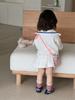 Vestido de Niña 2026 Otoño Nuevo Estilo con Cuello de Encaje de Lunares Estilo Coreano Ropa para Niños Vestido de Princesa Otoño para Bebé Moderno