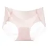 Pantaletas de algodón puro, ultrafinas, sin costuras, con fuelle antibacteriano, transpirables, de cintura media, corte alto tipo triángulo para mujer, con diseño de pétalo