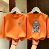Ropa Infantil Ropa para Niños Primavera y Otoño Elegante Camiseta Base Atractivo Top Casual Nuevo Primavera y Otoño 100% Algodón Puro Manga Larga
