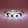 Anel de Aço Titânio com Zircônia Cravejada Micro, Tendência Ins de Luxo Leve para Mulheres, Popular Não Desbota, Nicho, Anel de Diamante para Casal, Joia de Mão