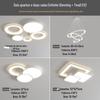 Moda controle inteligente redondo led lâmpada de teto minimalista moderno sala de estar quarto Hall lâmpada principal pacote de lâmpada de casa inteira