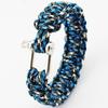 Pulseira de Paracord Salva-Vidas para Uso Externo Multifuncional Camping Paracord de Sete Fios Corda Trançada de Nylon Mosquetão Pulseira de Sobrevivência