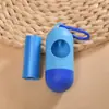 Paquete Combinado Dispensador de Cápsulas Mascota Exterior Color Sólido Bolsas para Excrementos Biodegradables Ecológicas Portátiles Bolsas de Residuos para Gatos y Perros
