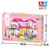 Blocos de Montar Modelo Novo Transfronteiriço Villa de Verão Brinquedos Educativos de Montagem para Meninas Castelo de Princesa Casa na Árvore Casa Presente de Feriado
