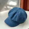 Chapéu Octogonal de Lã para Mulheres Outono e Inverno 2026 Chapéu de Artista Vintage que Faz o Rosto Parecer Menor, Boina Versátil