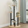 Estante de Flores Push-Pull para Sala de Estar Interior, Soporte para Macetas para Balcón, Estante de Flores de Hierro Forjado para Uso Doméstico, Estante de Almacenamiento Simple de Múltiples Niveles de Pie