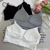 Embalado em cabide - Lingerie Clássica Versátil de Botão com Alça Fina e Renda Elegante, Bojo Fixo de Algodão, Lindo Design nas Costas 3113