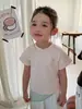Camiseta de Manga Corta para Niños 2026 Verano Niños y Niñas Sencilla de Algodón Puro Cuello Redondo Camiseta Ropa para Niños