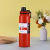 Copo Térmico Popular Transfronteiriço de Aço Inoxidável 304 Grande Capacidade Garrafa de Água Fitness Esportes Viagem Outdoor Montanhismo Garrafa Espacial