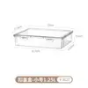 Caja de Almacenamiento de Escritorio Acrílica Transparente Estrecha Larga con Tapa Papelería Bolígrafo Material Bloc de Notas Pegatina Nota Caja de Almacenamiento Miscelánea