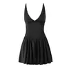 Vestido Transfronterizo Europeo y Americano Nuevo con Tiras de Encaje, Falda Corta Ajustada, Moda Europea y Americana, Colección de Invierno