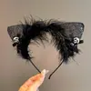 Tocado de Halloween Sombrero Mágico de Bruja Diadema Decoración de Maquillaje Diadema de Encaje Horquilla de Calabaza Accesorio para el Cabello de Fantasma