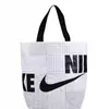 Bolsa de Compras Tejida de RPET Laminado por Ambos Lados, Bolsa Tote Impermeable Engrosada de Tela Coreana Lixin, Bolsa de Esquina Cosida a Medida