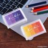 Papelería Coreana Lista para Usar del Fabricante Cintura Cóncava Almohadilla de Tinta Colorida Base de Agua Huella de Pie de Bebé Pintura de Dedos Manualidades DIY Sello de Goma