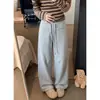 Tiro real Otoño 2026 Nuevo Holgado Cordón Drapeado Pierna Ancha Pantalones Cintura Alta Temperamento Casual Pantalones Pantalones Mujer 25909
