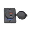 Carregador USB para modificação de carro e ônibus transfronteiriço, móveis, cadeira de massagem com luz de anel LED, carregador de celular para carro