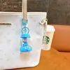 Llavero Exprimidor Transfronterizo Colgante Mini Fabricador de Jugos Juguete para Niños Encanto de Mochila Máquina de Garra Regalo Pequeño Al por Mayor