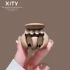 Nuevo Clip de Calabaza con Decoración de Perlas Estilo Coreano Japonés para Mujeres Pinza para Cola de Caballo Alta Artefacto Fijo para la Parte Posterior de la Cabeza Pinza Anticolapso Accesorios para el Cabello
