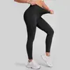 Calça de Fitness Fina Juyitang com Barra Antirrolamento, Cintura Alta, Bumbum Levanta e Sem Linha Frontal, Calça de Yoga