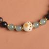 Pulsera Shen Guibao con cuentas de jade de garra de gato de doble círculo de 8 mm pulsera de rosario de juego para hombres y mujeres venta al por mayor