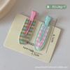 Nuevas horquillas para el cabello con forma de uva y color dopamina para niñas, con clip lateral, sin costuras, para cabello roto.