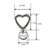 Liga de Zinco amor metal joia bolsa pendurar acessórios bola de pelo pendurar Fivela Pêssego Vermelho Argola de mola em forma de coração fivela rotativa