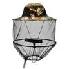 Chapéu de pescador anti-mosquito Campo ao ar livre Portátil Anti-abelha Chapéu Montanhismo Apicultura Acampamento Guarda-sol Pesca anti-sol Chapéu
