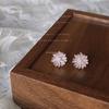 Minimalismo! Versão Mini~Brincos Redondos com Pérola Banhados a Prata Banhados a Agulha 14K, Brincos Versáteis Personalizados Estilo Ins para Mulheres